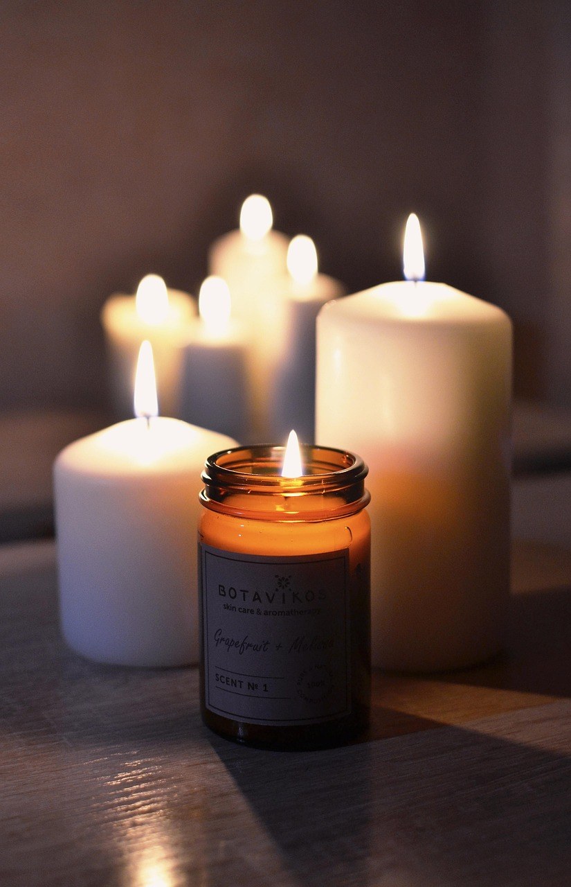Candlelit spa ambience